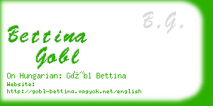 bettina gobl business card